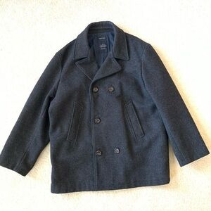NWOT Nautica Wool Peacoat Size XL Grey Jacket